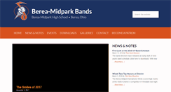 Desktop Screenshot of bereamidparkbands.com